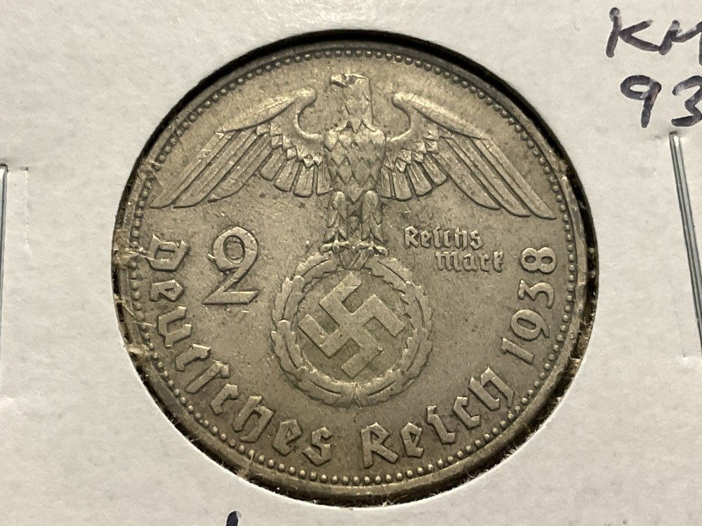 1938-B Germany 2 Reichsmark