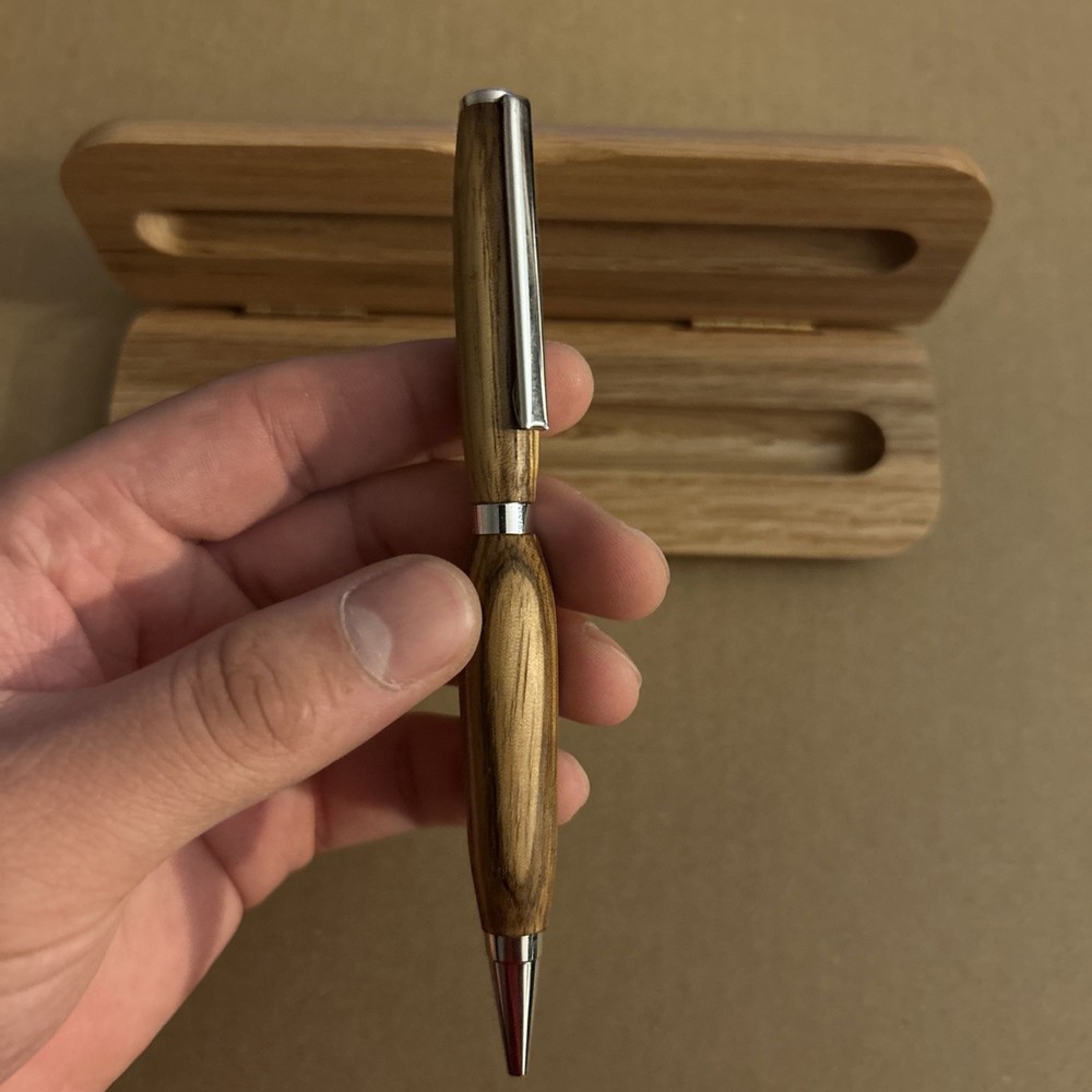 Wood Pen In Display Case