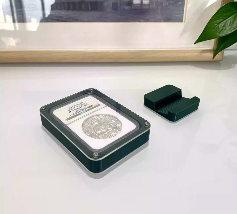 1 Slab Colored Display Frame Case Box with Stand For NGC THICK Holder