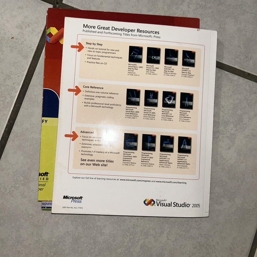 Microsoft Visual Studio 2005 BOOK & (2) POSTERS Only!