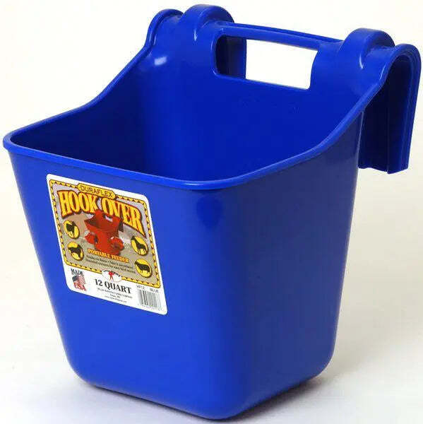 Little Giant Hook Over Portable Feeder 12 Quart, Blue