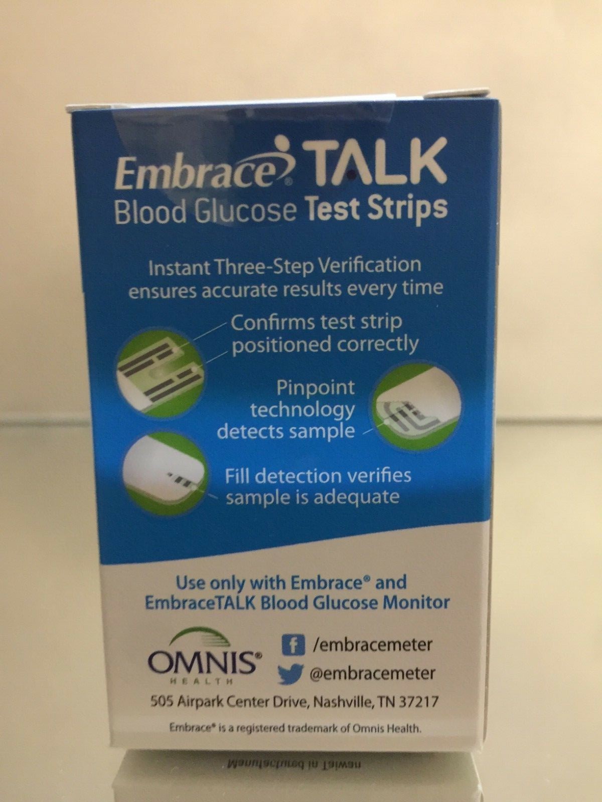 Embrace TALK Blood Glucose 200 Test Strips. EXP: 07/05/2025FREE SHIPPING
