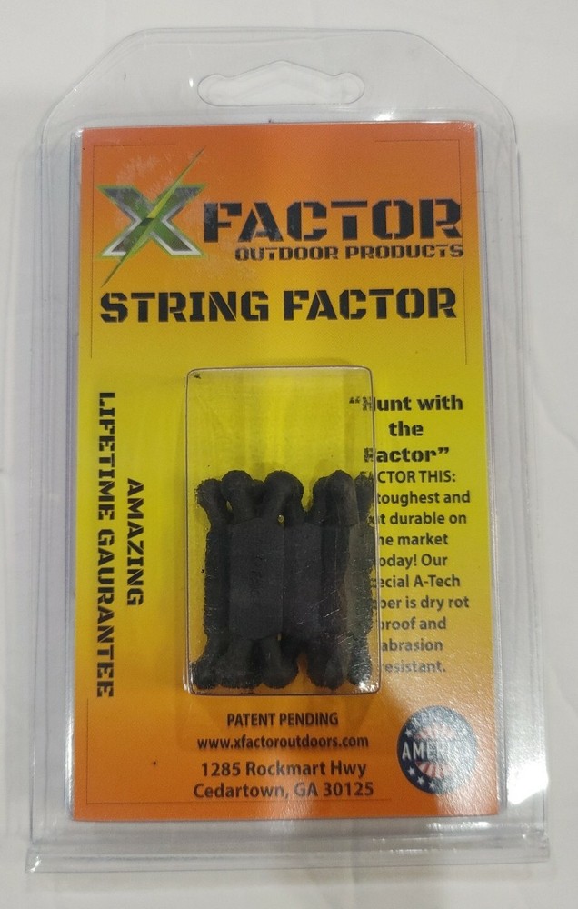 16 (4 packages x 4 each) X Factor Outdoor Archery String Factor Silencer New