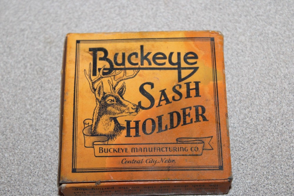 NOS Antique Buckeye Sash Holder