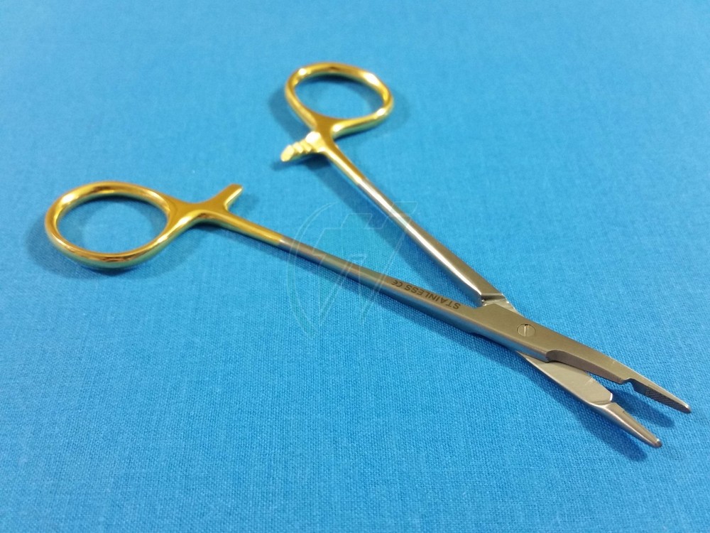 T/C PREMIUM GRADE HEMOSTAT WITH SCISSORS 4.5" WITH TUNGSTEN CARBIDE INSERTS