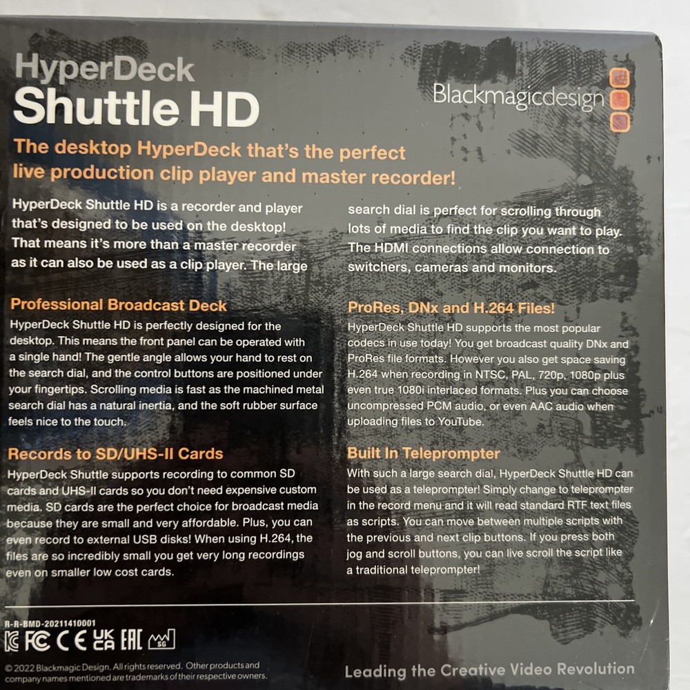 Blackmagic Design HyperDeck Shuttle HD