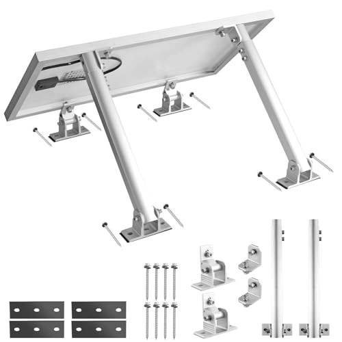 1 Set Adjustable Solar Panel Tilt Mount Brackets, 15-30° Adjustable Aluminum