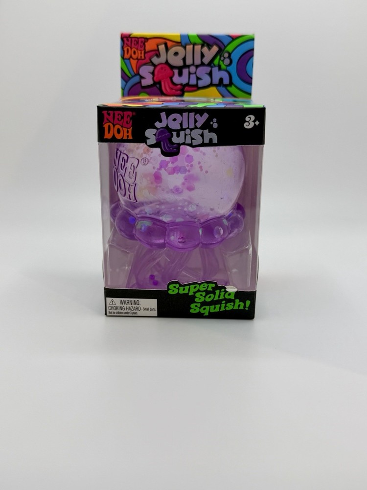 AUTHENTIC Nee Doh Jelly Squish Super Solid Squeeze Toy (Color Varies)
