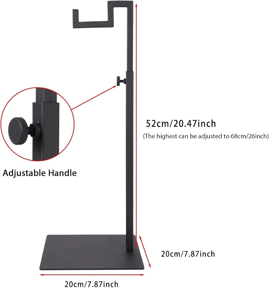 Scratch Resistant Adjustable Display Stand for Handbags and Accessories