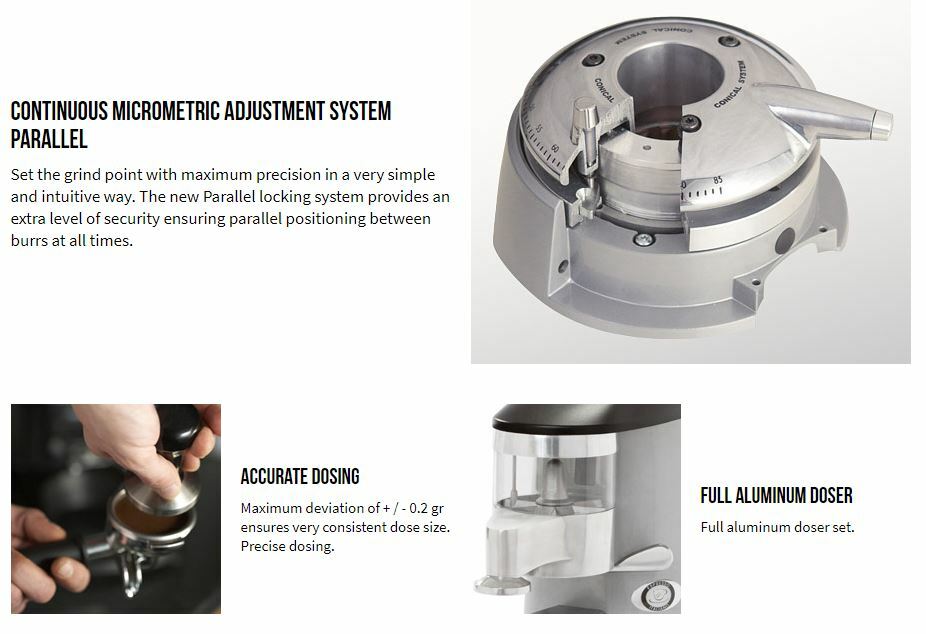 Compak K6 Equipped Professional Precision Espresso Coffee Bean Grinder
