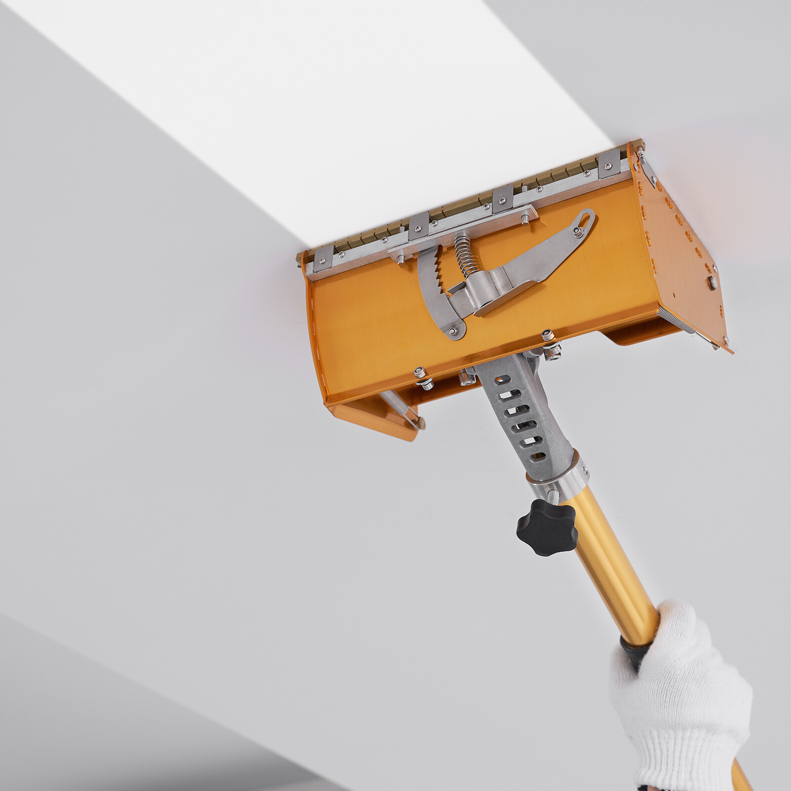 VEVOR Drywall Flat Box Finishing Mud Box 10'' Wall Compound Putty 2 Bonus Blades