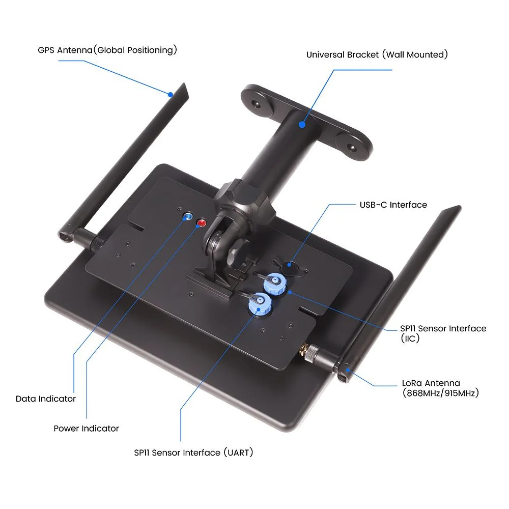 Thinknode M6 Repeater For Lora Meshtastic With Solar Panel 7000mah Battery Power