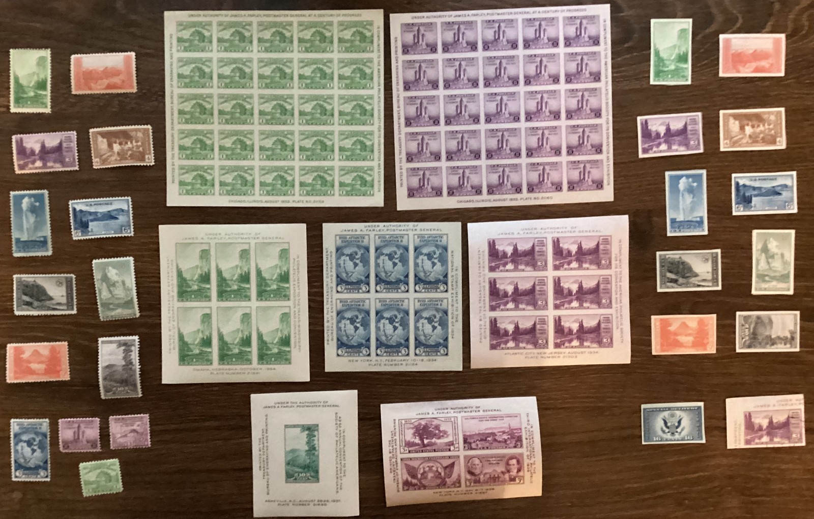 Complete Set of Farley National Parks Issue MNH/MH