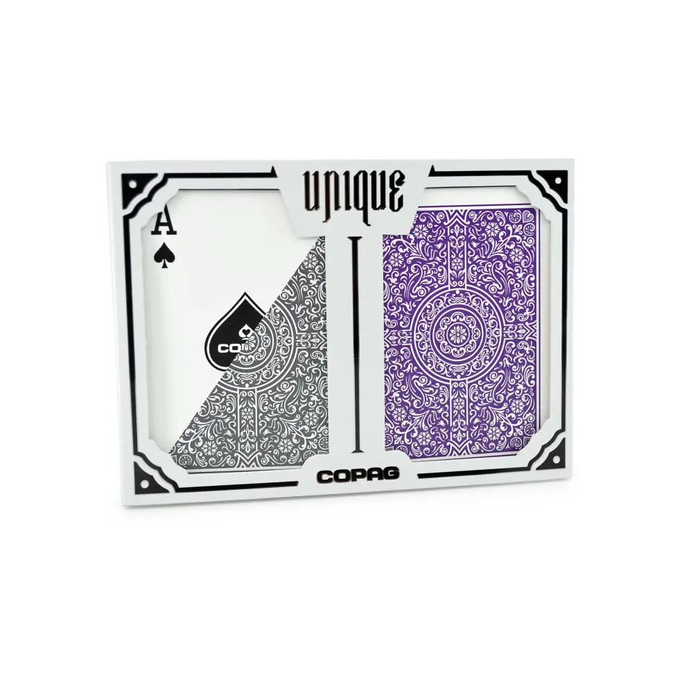 COPAG UNIQUE - Purple / Gray - Regular Index - Poker