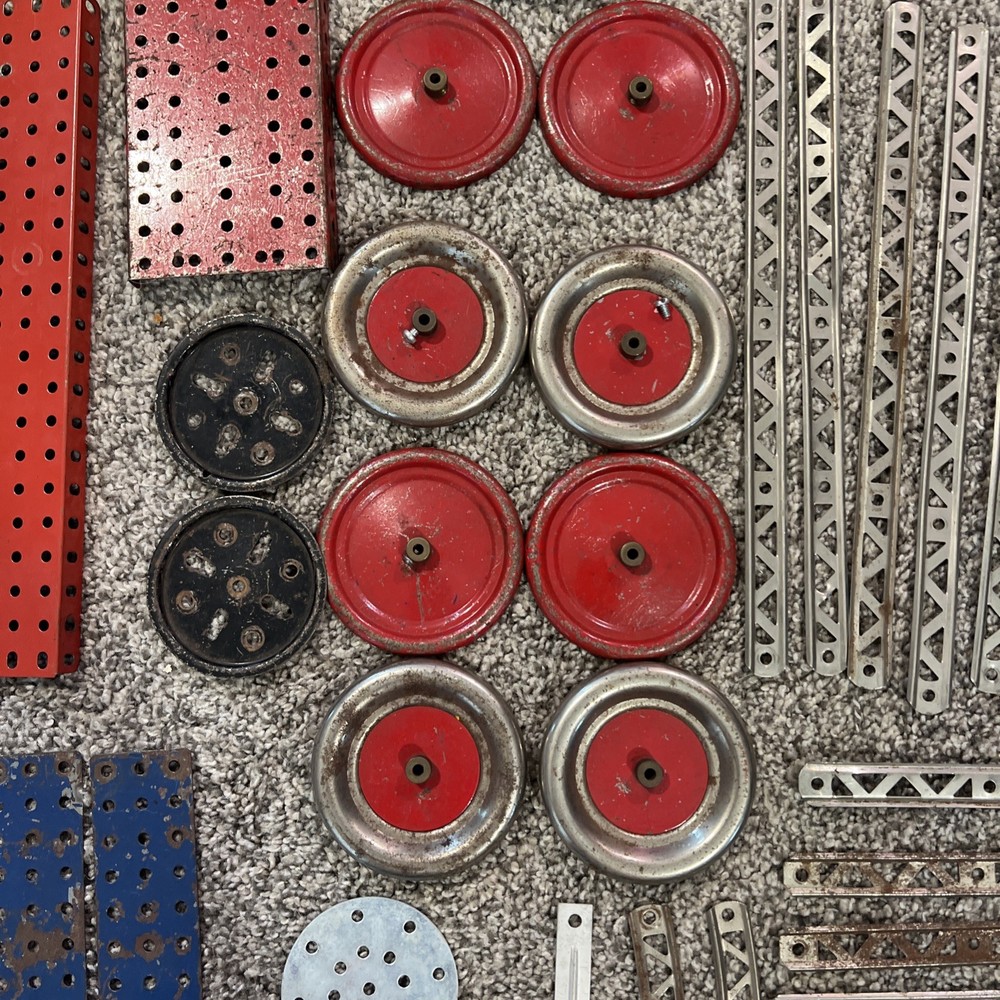 1930's A C Gilbert Erector Set With Manual