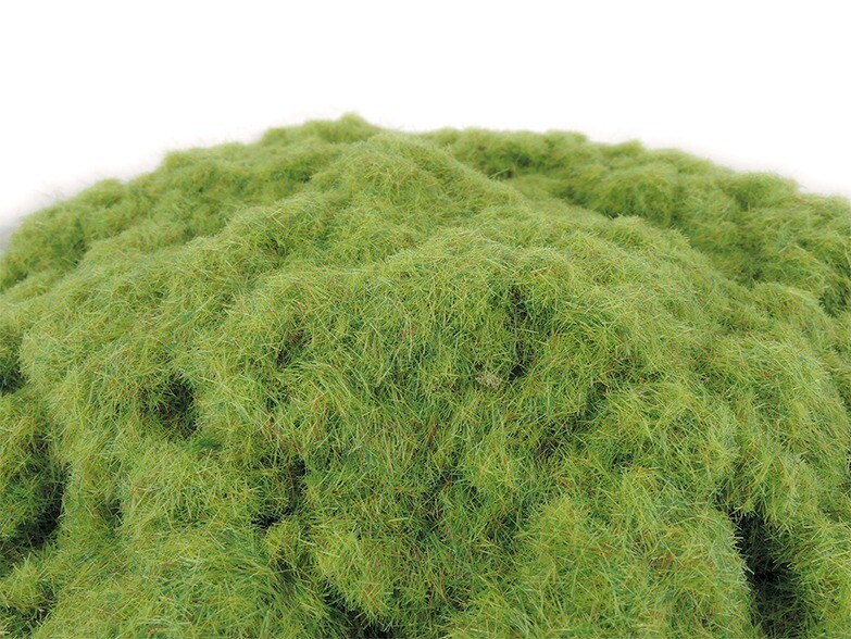 Huge Miniatures Static Grass, Mossy Green 2mm Summer Spring – 8oz Container