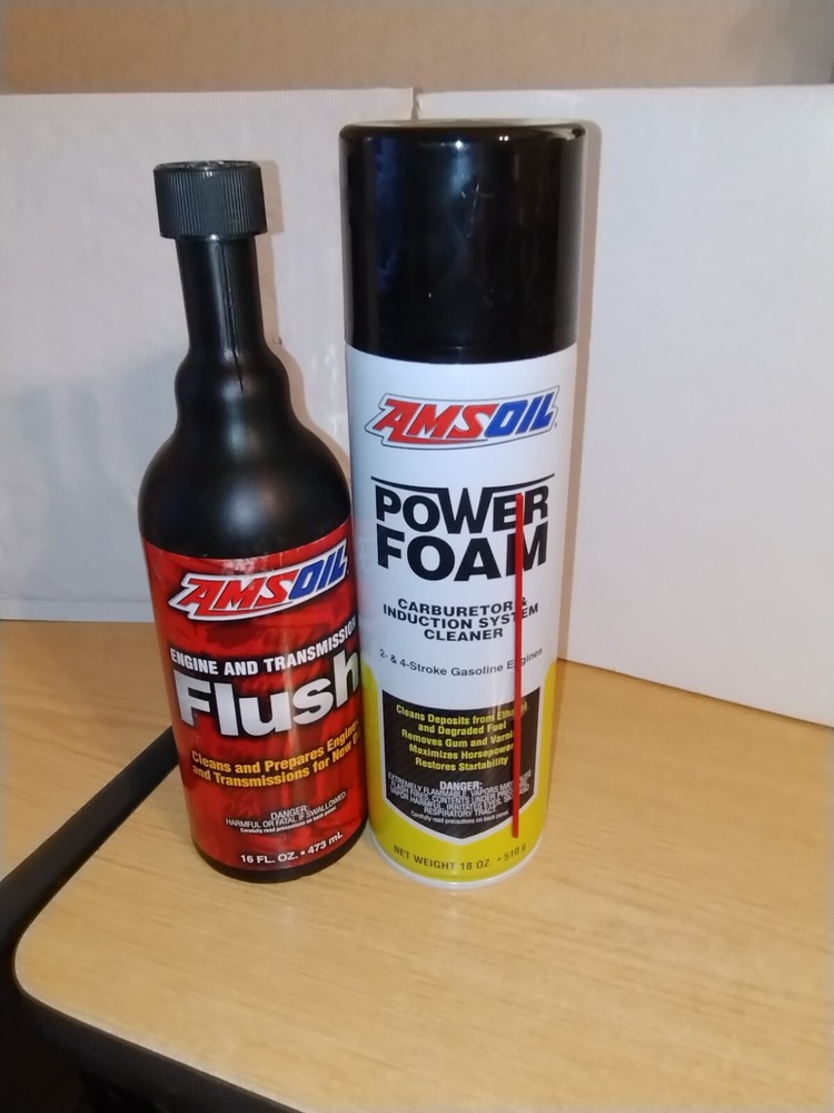Amsoil Engine Transmission Flush + Amsoil Power Foam Induction System Cleaner