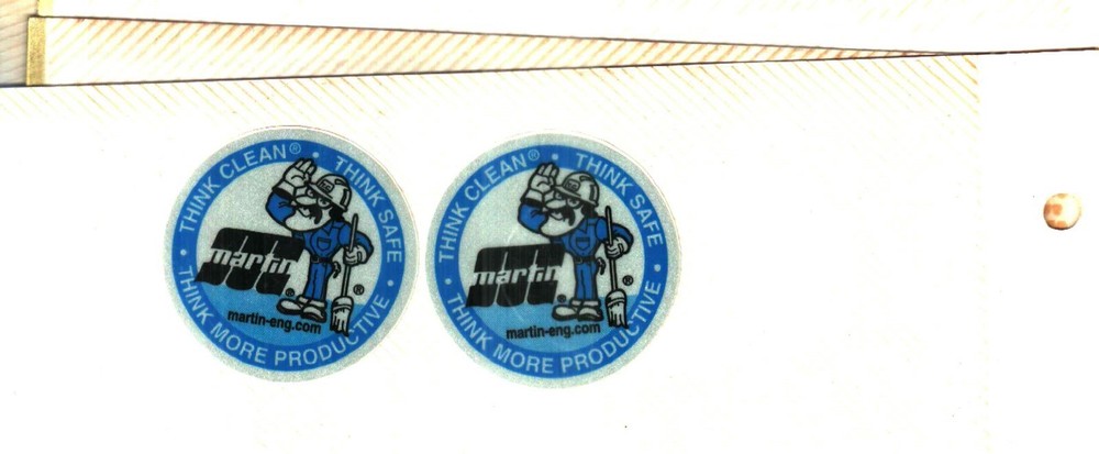 2 NICE MARTIN COAL MINING STICKERS # 15