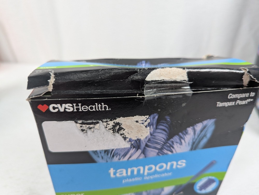 CVS Health - Plastic Tampons - Regular, Super, Light - 4 Boxes