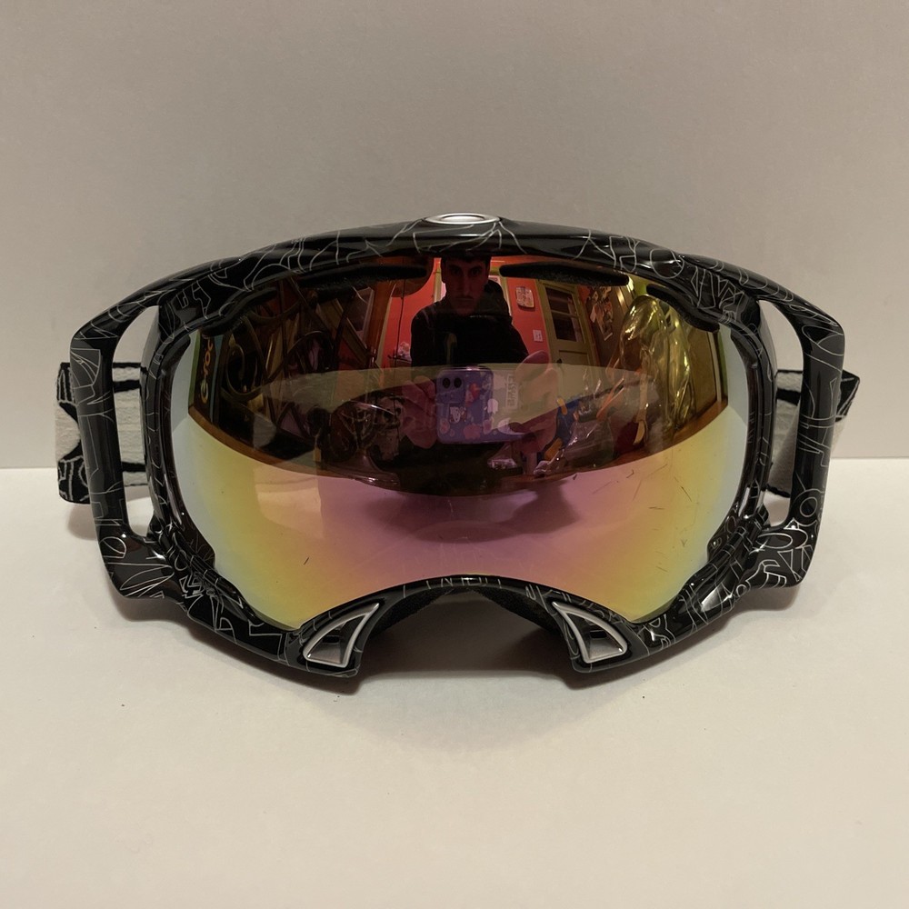 Oakley Splice Goggles, Black Pattern, Mirrored Iridium Lens