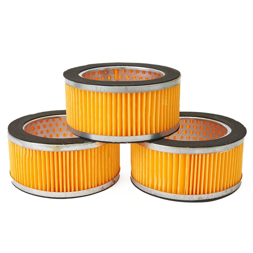 Yellow Cylinder Shape Air Compressor Element Filters Assembly Set Replacement