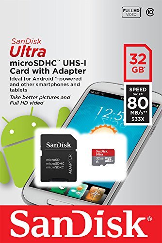 SanDisk Mobile Ultra Class10 32GB microSD micro SDHC UHS-I U1 Flash Memory Card