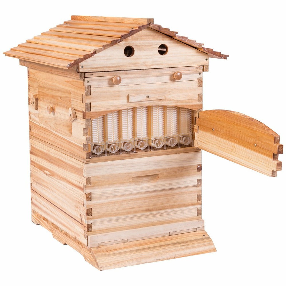 Auto Seep Beehive Beekeeping Hive Beekeeping Bee Boxes +7 Honey Bee Hive Frames
