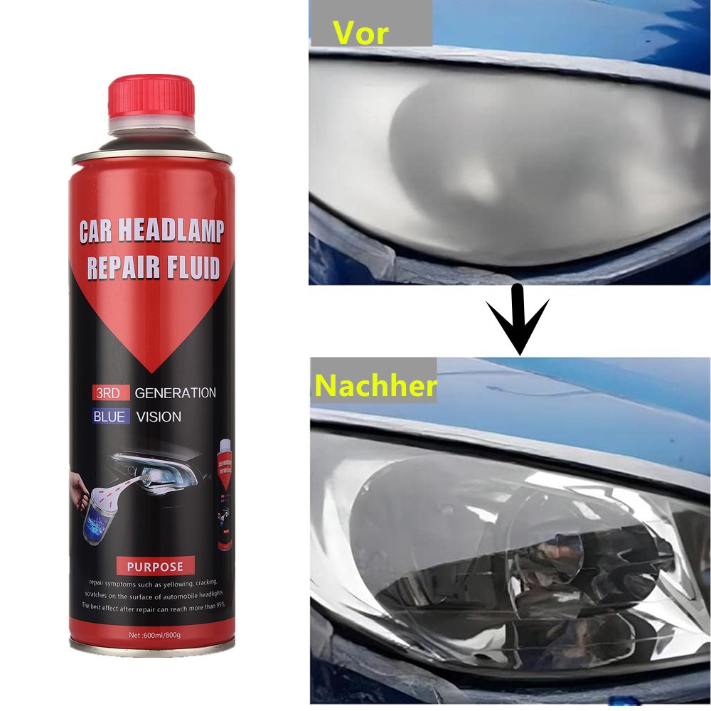 500ML Headlight Restoration Repair Kit Liquid Polymer Chemical Polishing Plug