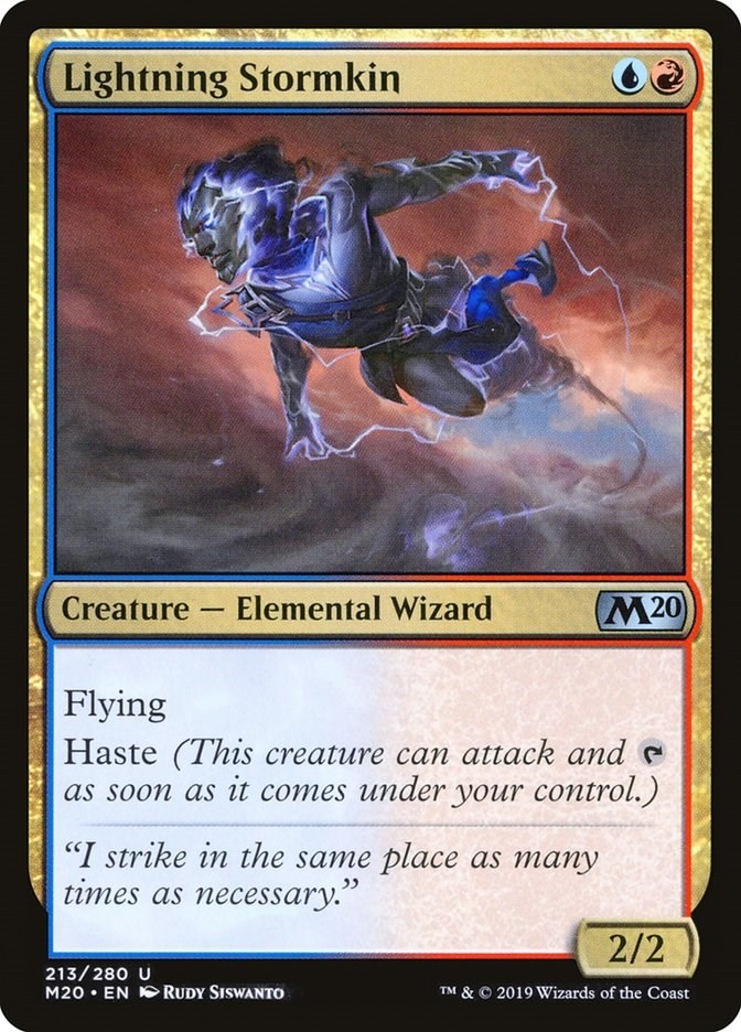 Lightning Stormkin Core Set 2020 213 MTG LP
