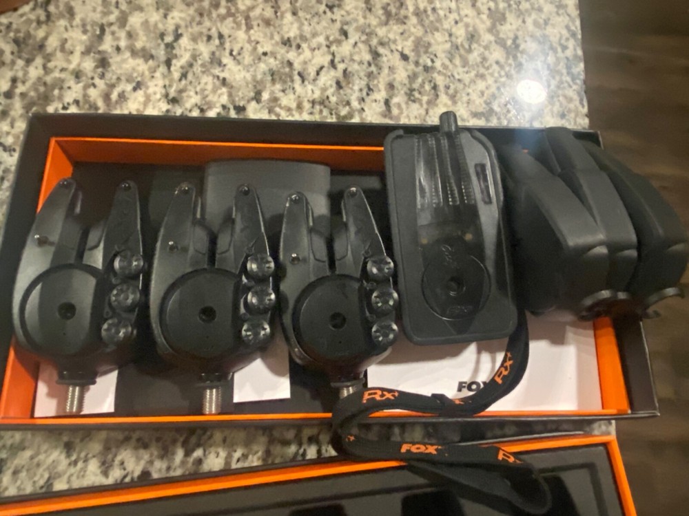 Fox Micron RX+ bite alarms with receiver