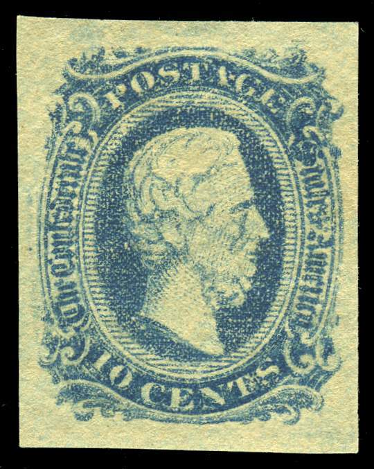 Confederate States #11  10¢ Davis, XF VLH *