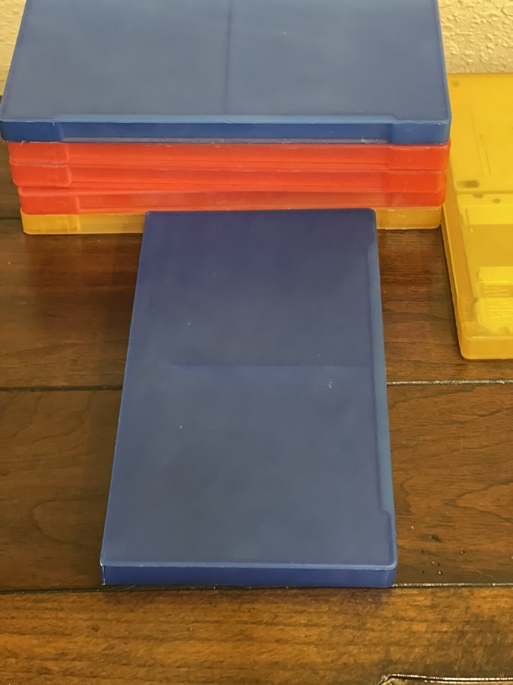 2 Vintage Plastic 3.5” Floppy Disk Storage Box