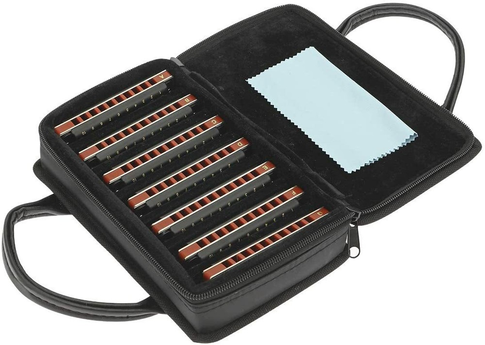 East Top Harmonica set T008K pack harmonica blues harp for professional players