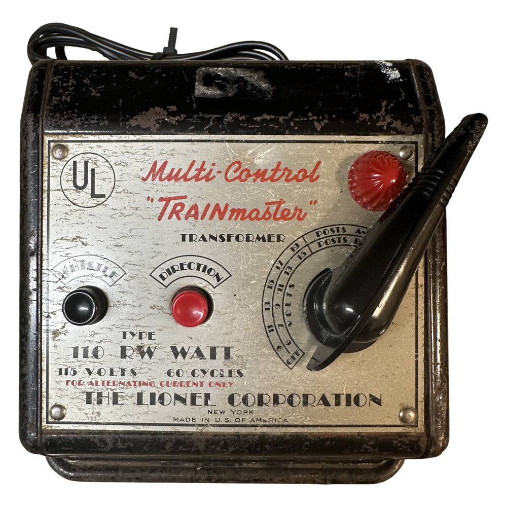 Lionel Postwar Multi-Control Trainmaster Transformer Type RW 110 Watt – Tested