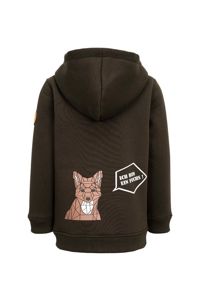Hubertus Kids Hoodie With Zip - I Am A Fox