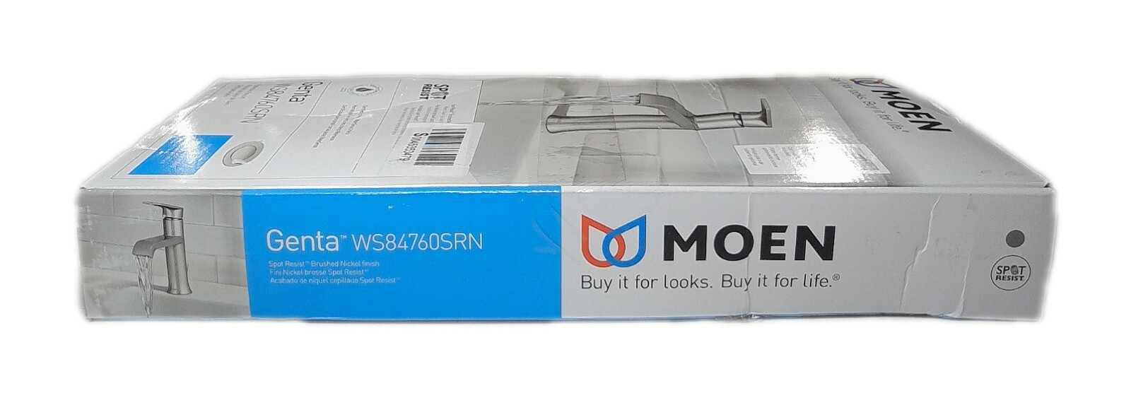 MOEN Genta Single Hole Single-Handle Bathroom Faucet Spot Resist Brushed Nickel