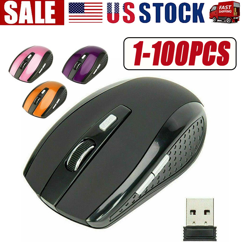 Wireless Optical Mouse Mice 2.4GHz USB Receiver For Laptop PC Computer DPI lot