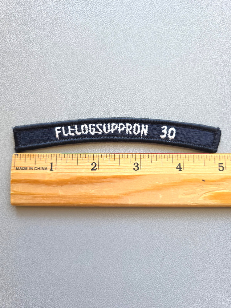 US NAVY "FLELOGSUPPRON 30" Ribbon Patch *FREE SHIP*