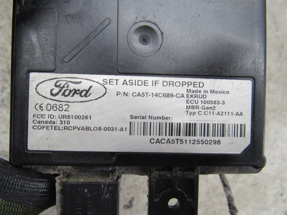 2012 Lincoln MKT left right blind spot alert control module radar computer ECM