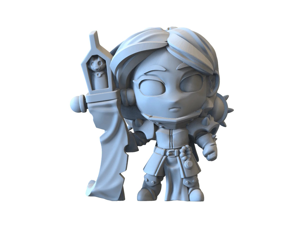 Chibi SoC Standard Bearers Temple Cat