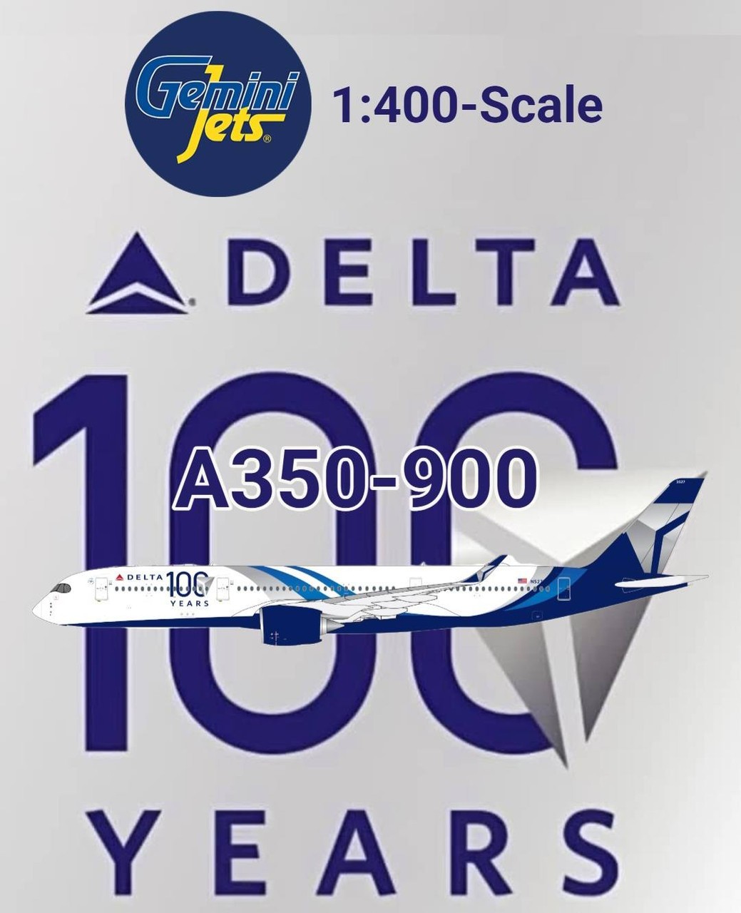 Delta Air Lines A321neo N589DT "100 Years" GJDAL2334 Scale 1:400