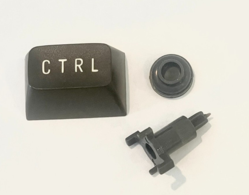 Vintage Commodore 64 Computer Keyboard Replacement Parts Keycaps, Stems