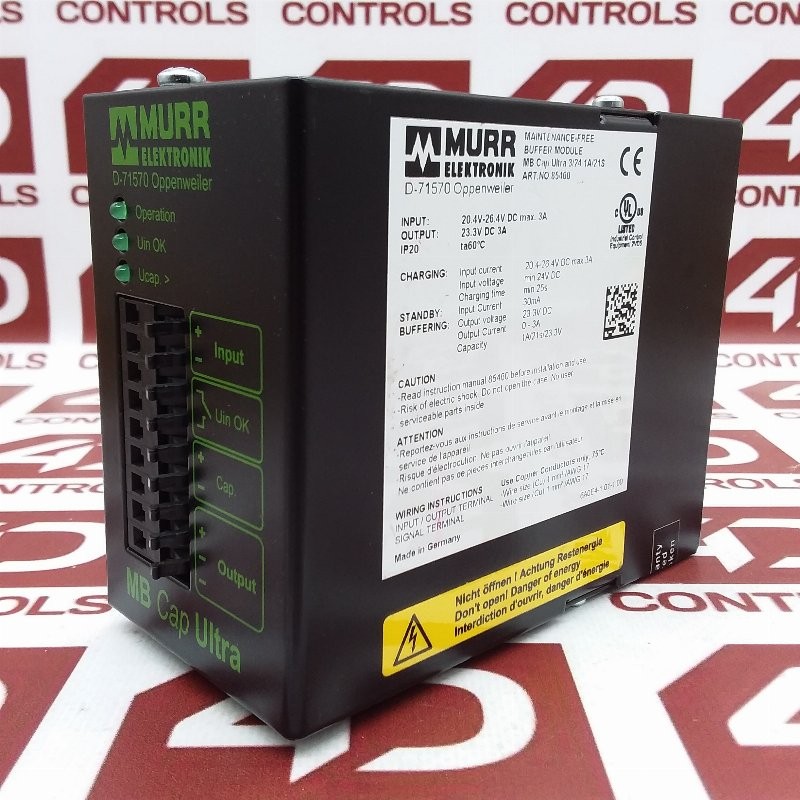 85460 | Murr Elektronic | Buffer Module, 20.4-26.4VDC, 3A, Used