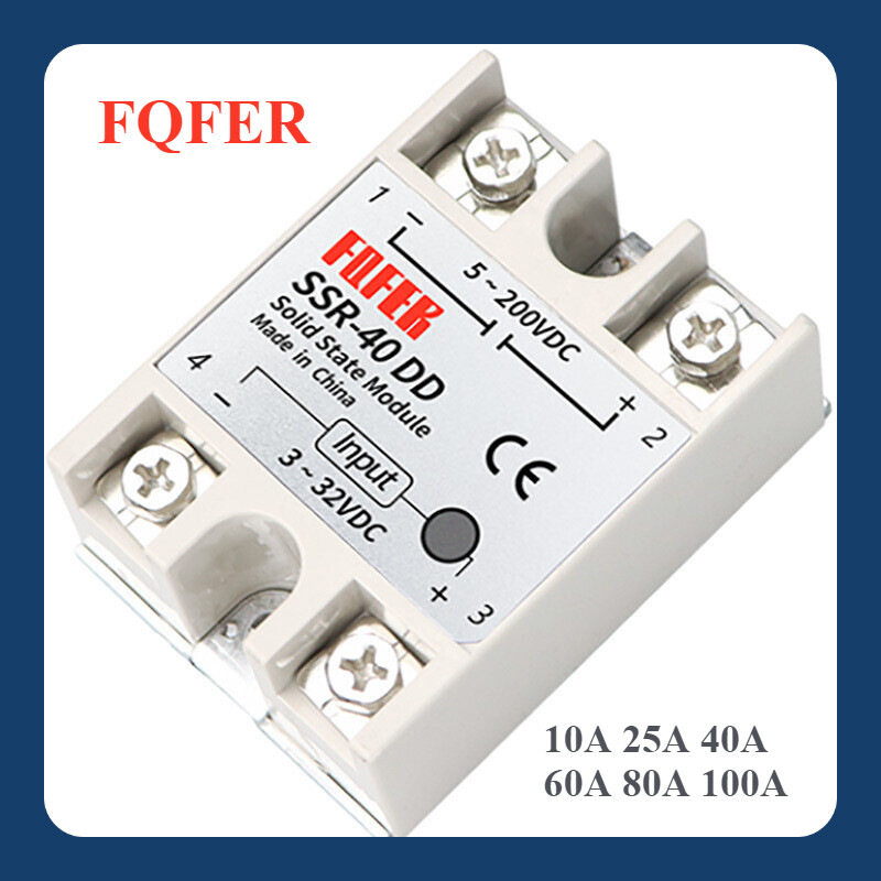 Solid State Relay Module SSR DC-DC 10A-100A 3-32V DC Control 5-200V DC