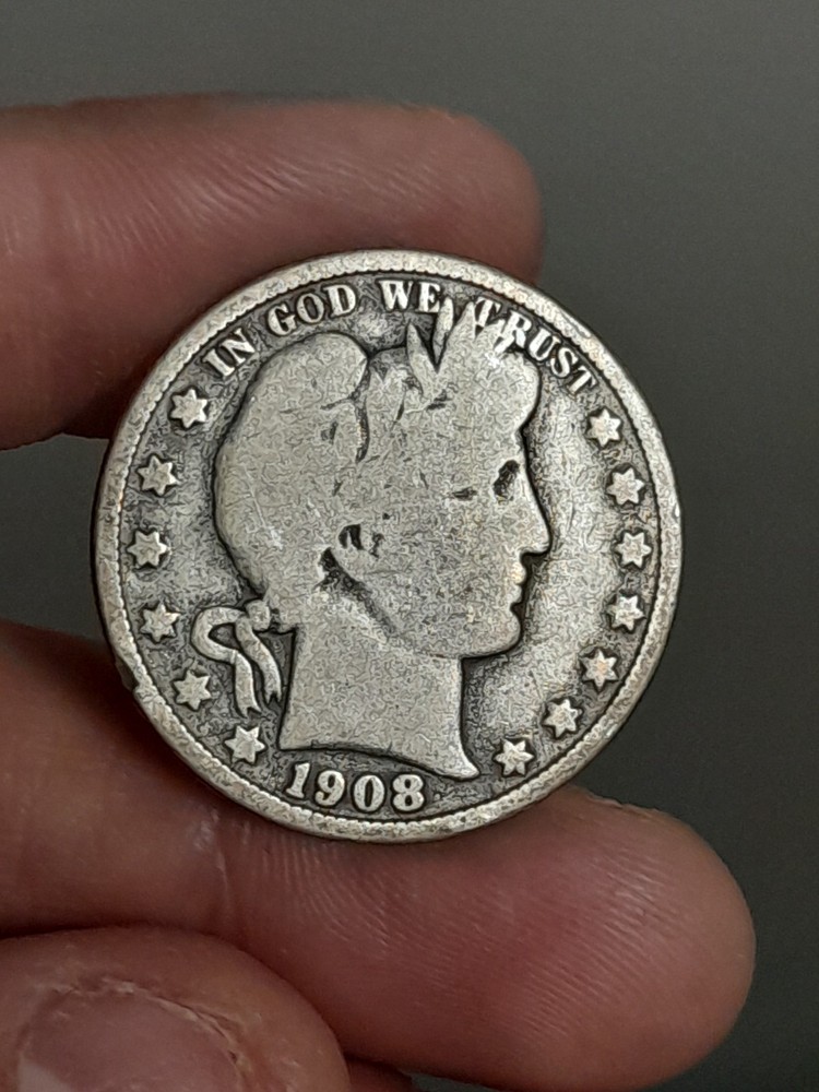 1908- O Barber Half Dollar #1