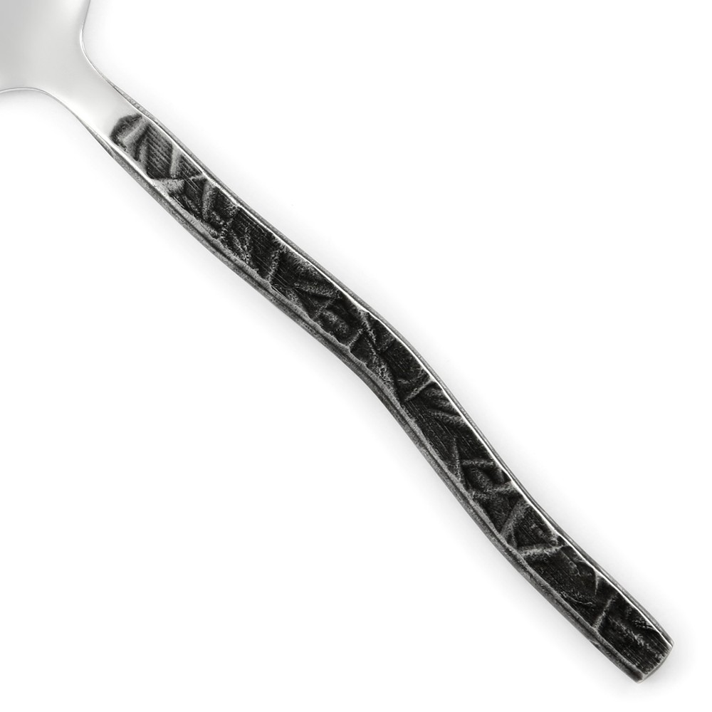 Gourmet Settings NEW WAVE Stainless 18/8 Black Handle Silverware CHOICE Flatware