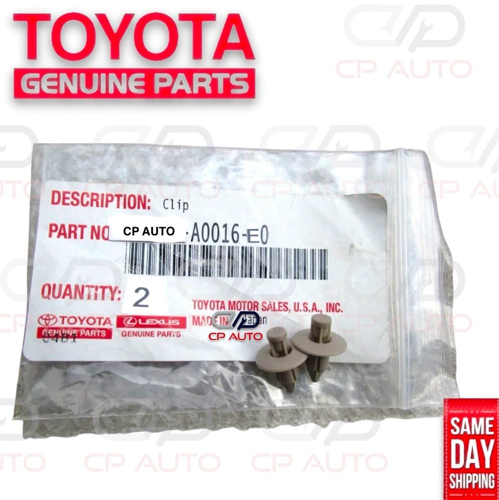 01 - 04 TOYOTA TACOMA DASH CENTER LOWER PANEL COVER CLIP QTY 2 OEM MD. BROWN NEW