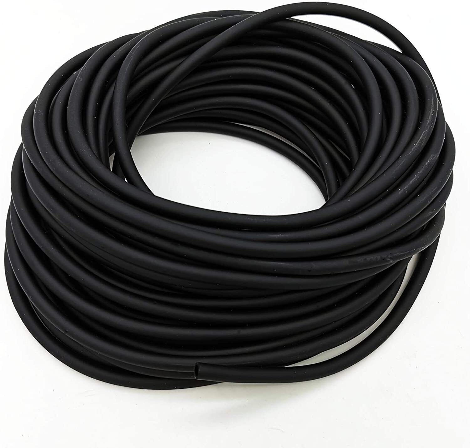 100 Feet 3/16-Inch Professional Aquarium Black Flexible Silicone Air Line Tubing