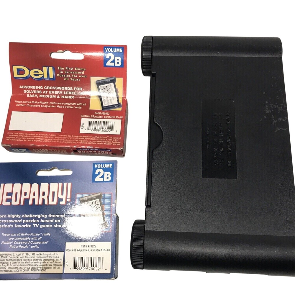 Herbko Crossword Companion Roll A Puzzle Scrolling With 2 Extra Scroll Boxes