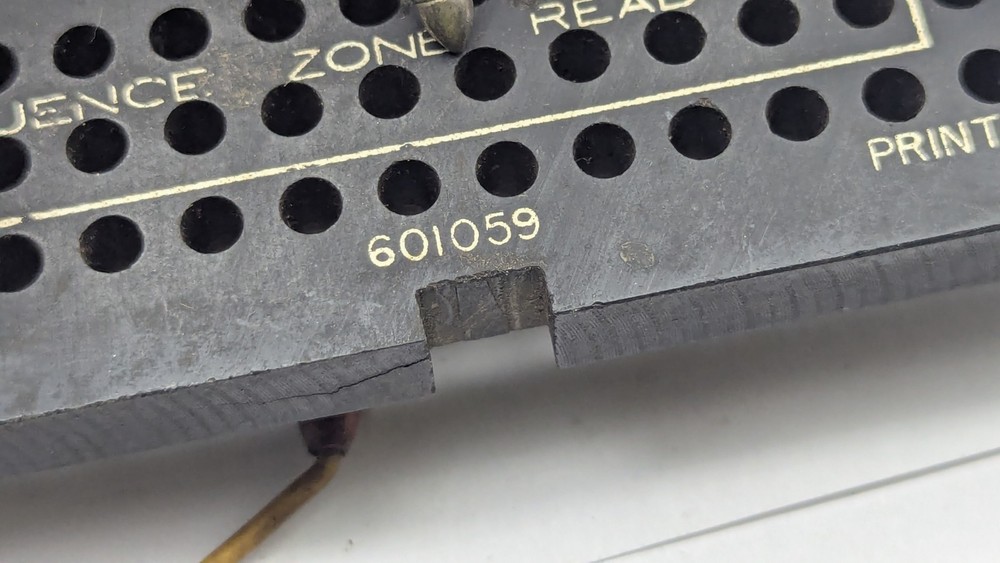 Vintage IBM 601059 MACHINE Plugboard Control Panel FOR DISPLAY